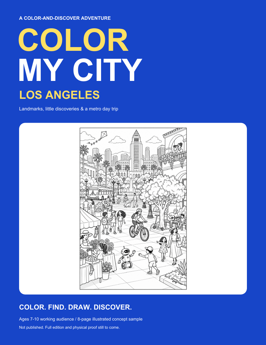 Los Angeles sampler, page 1 of 8: the cover. Original PDF available to download.